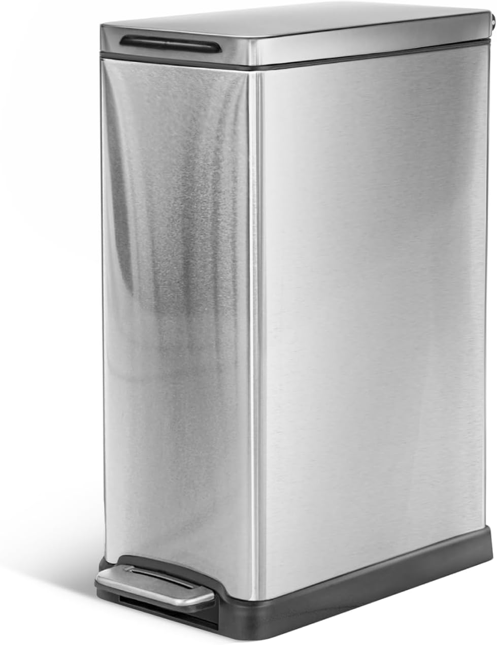12 Gallon Slim Kitchen Trash Can with Soft Close Lid and Pedal