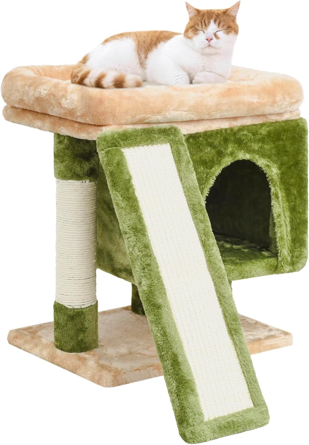 SYANDLVY Small Cat Tree for Indoor Cats with Scratching Post