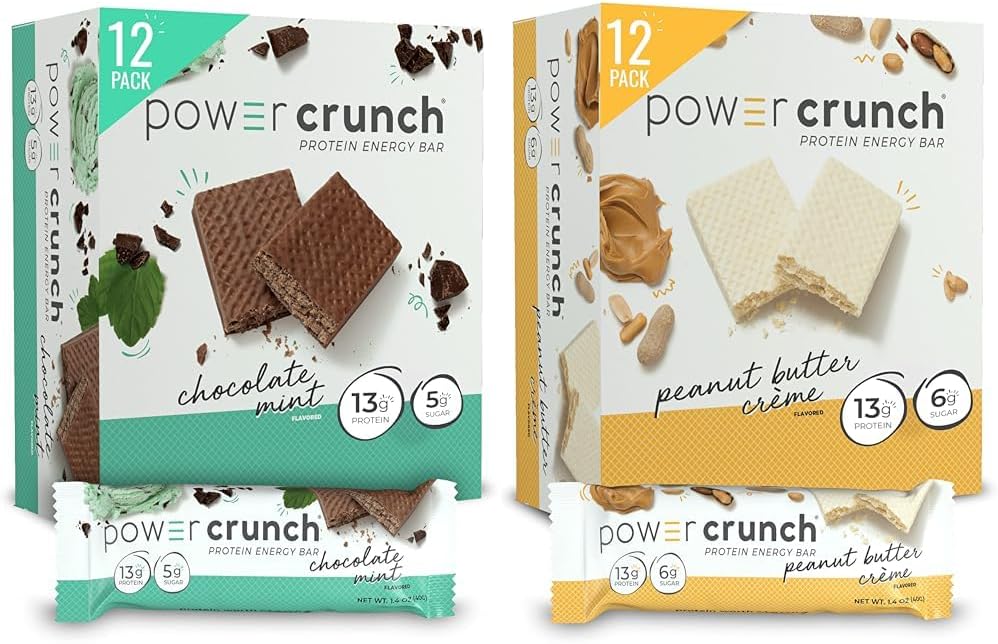 High-Protein Power Crunch Bars, 12ct Variety Pack