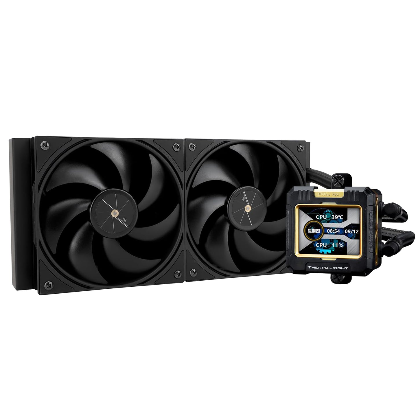 Thermalright FW240 Black CPU Water Cooler with LCD Display
