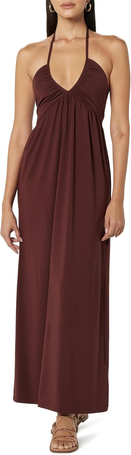 The Drop Women's Kapri Gathered Halter Dress for Vacation Style
