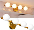 Lightdot 4 Light Bathroom Vanity Light 26in Modern Gold - Globe Design