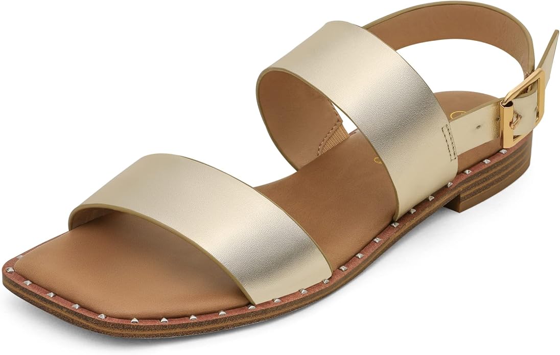 DREAM PAIRS Women's Summer Casual Dressy Cute Flat Sandals