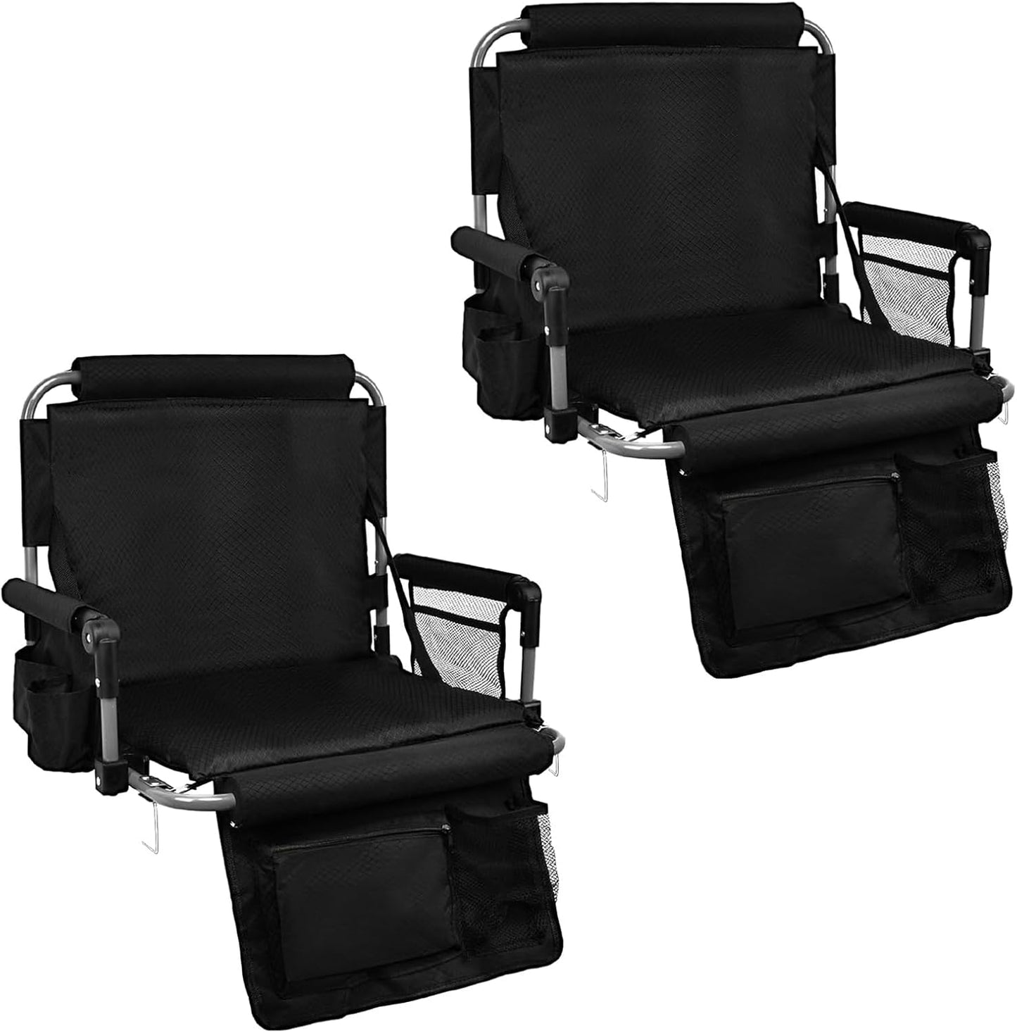 Portable Stadium Seats by AODQ with Back Support & Armrest