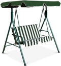 Tangkula 2 Person Porch Swing with Adjustable Canopy - Cozy Outdoor
