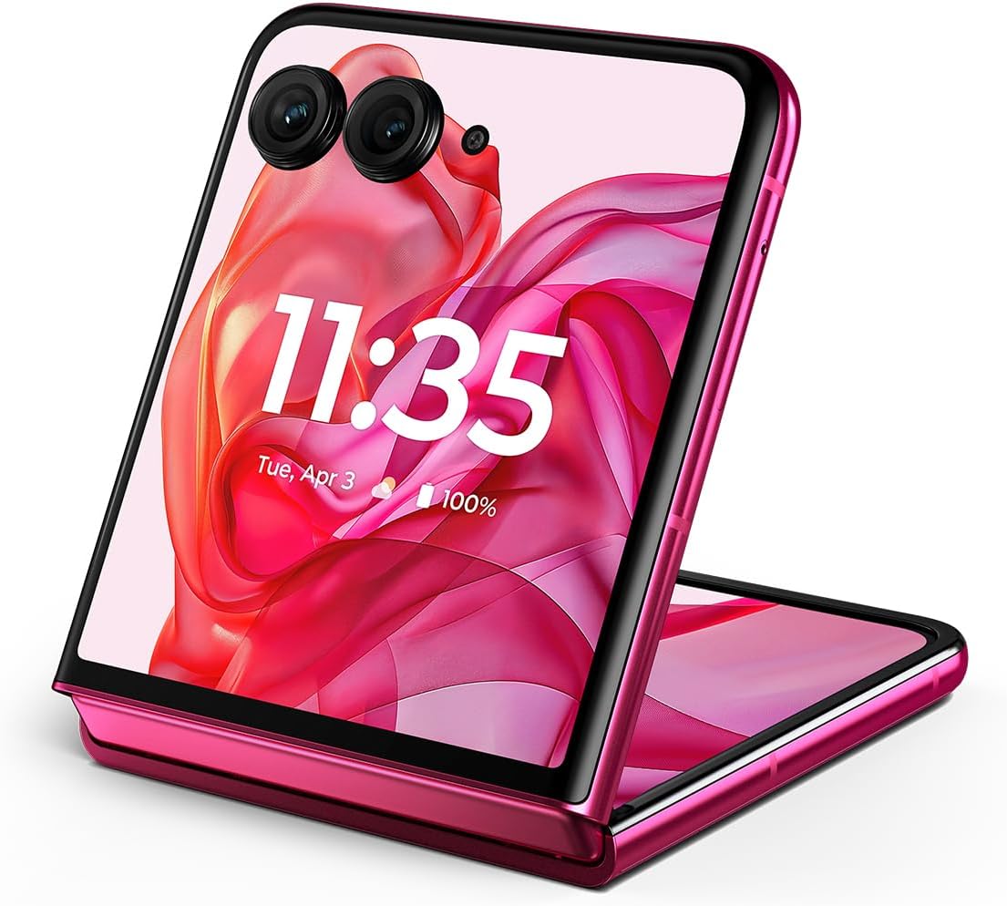 Motorola razr+ 2024 Unlocked Hot Pink with 50MP Camera