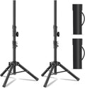 Small Speaker Stands 2 Pack 24-50in Height Adjustable Tripod