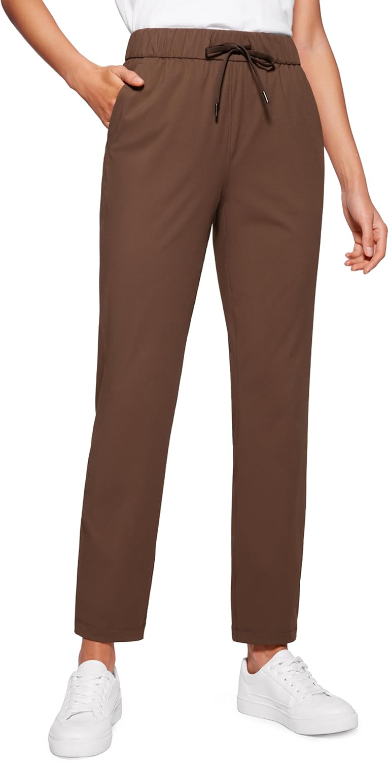 CRZ YOGA 4-Way Stretch Ankle Golf Pants for Women - Perfect Fit