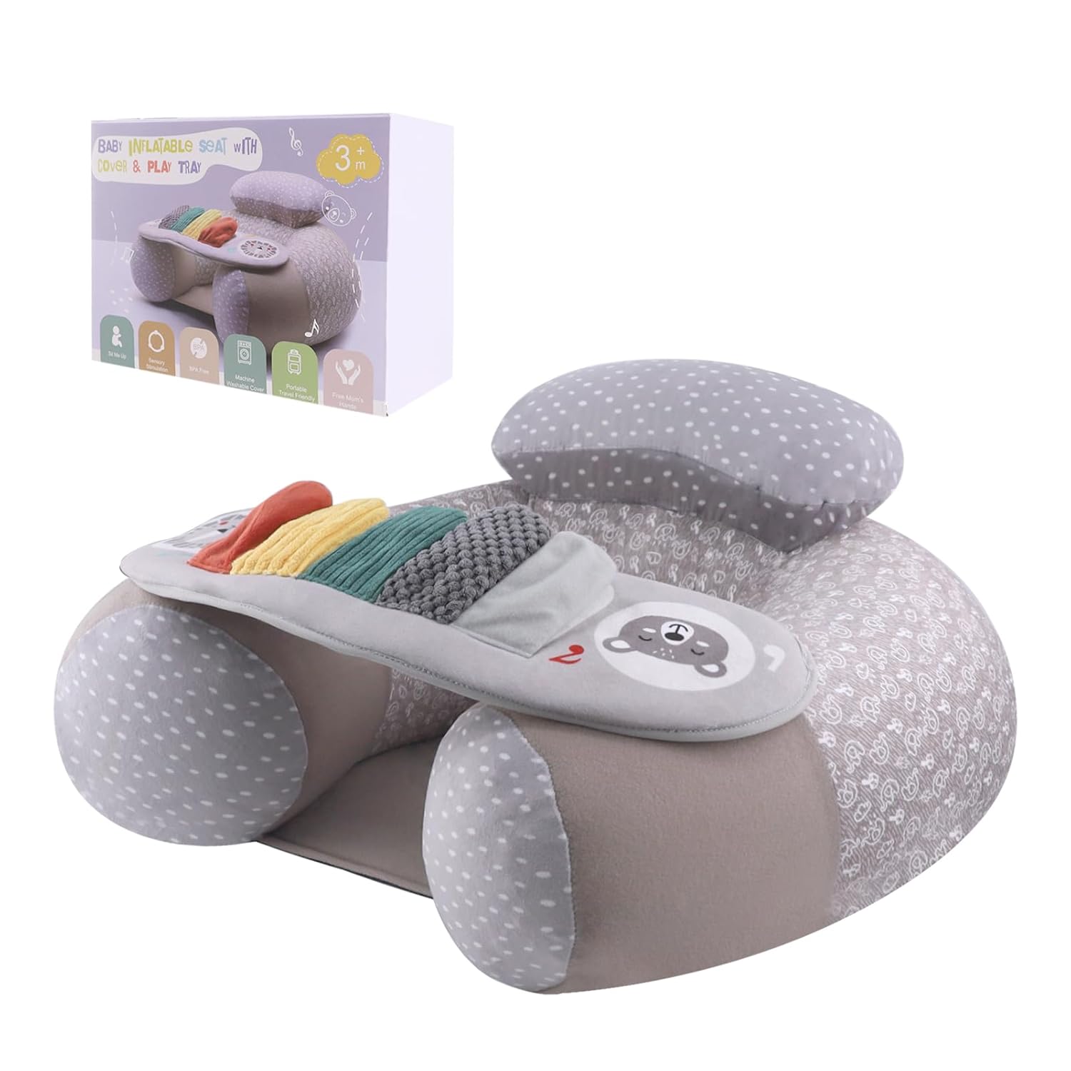 Portable Baby Floor Seat with Activity Tray - Blublu Park