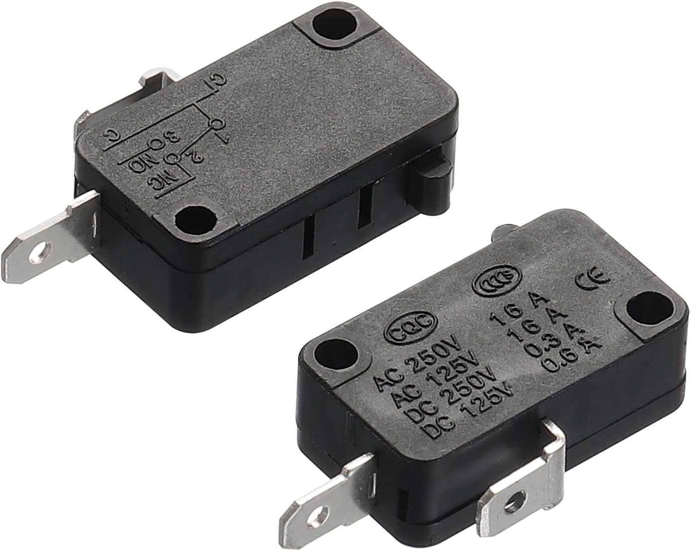 MECCANIXITY Microwave Oven Door Switch 16A Pack of 2