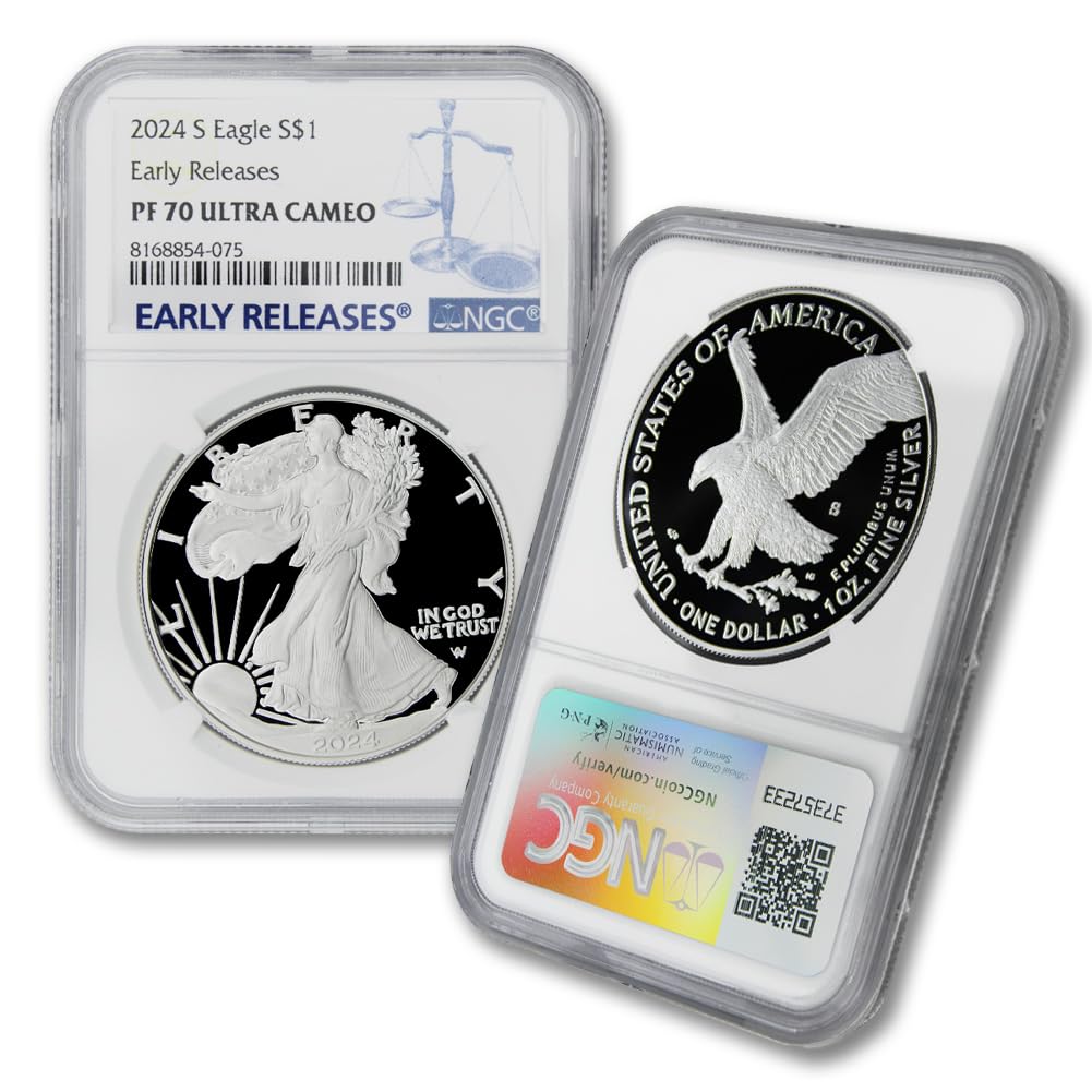 2024 S 1 oz American Silver Eagle Proof Coin PF-70 Ultra Cameo