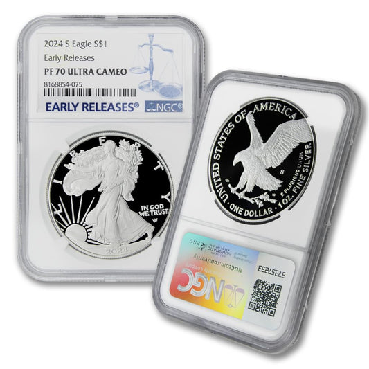 2024 S 1 oz American Silver Eagle Proof Coin PF-70 Ultra Cameo