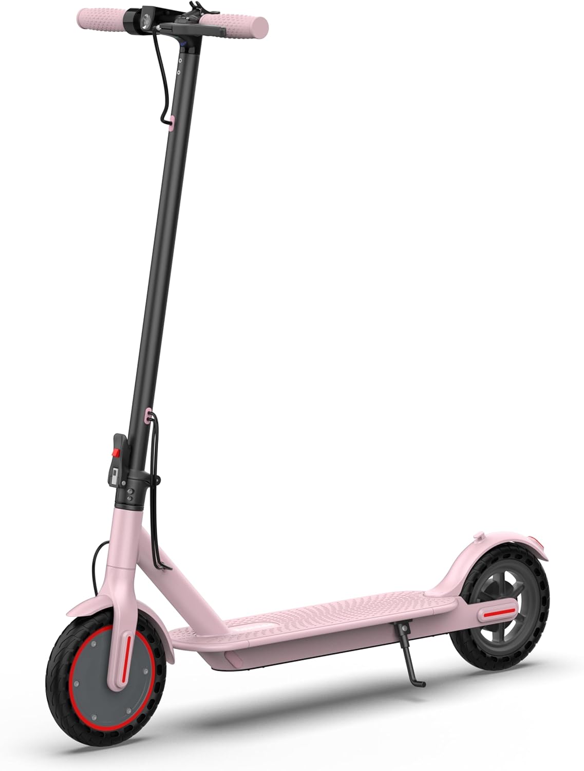Electric Scooter with Solid Tires and Powerful Motor for Adults