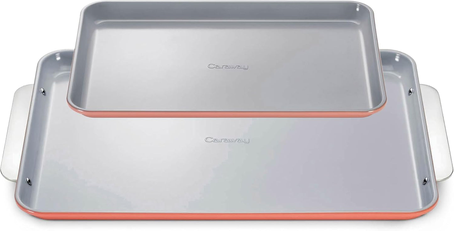 Caraway Non-Stick Ceramic Baking Sheet Duo for Healthy Baking