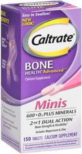 Caltrate 600+D3 Plus Minerals Mini Calcium & Vitamin D3 - Easy Swallow