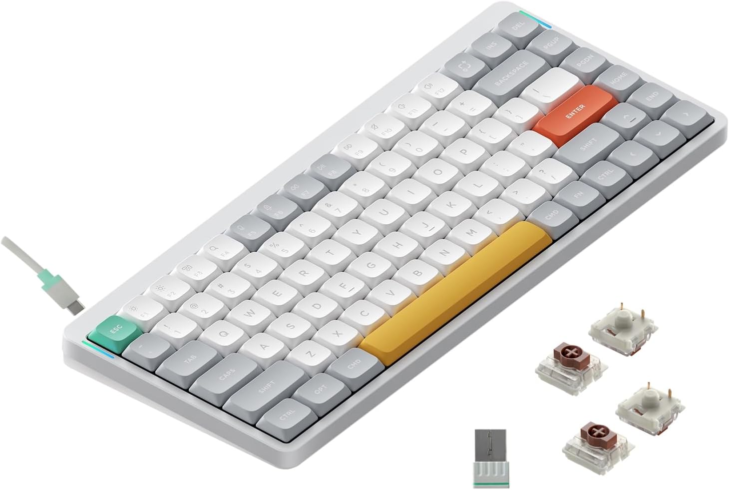 nuphy Air75 V2 Wireless Mechanical Keyboard with RGB Effects