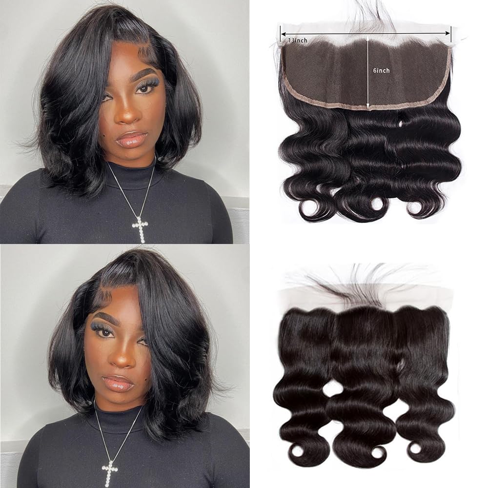13x6 Lace Frontal Body Wave HD Transparent Closure for Styling