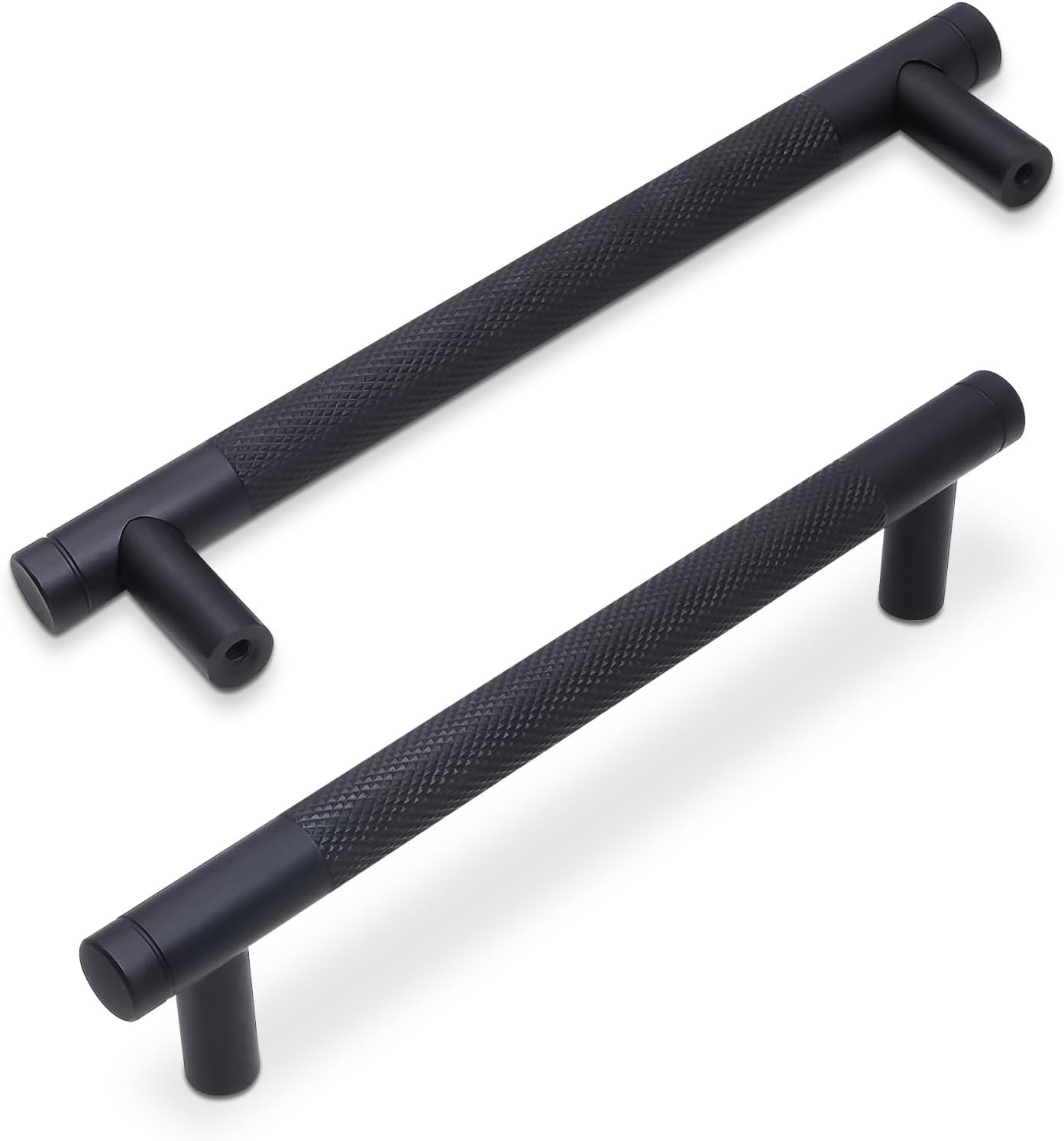 10 Pack 5Inch Matte Black Kitchen Cabinet Handles for Elegance