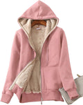 Yeokou Women's Full Zip Sherpa Lined Hoodie Jacket - Warm Everyday
