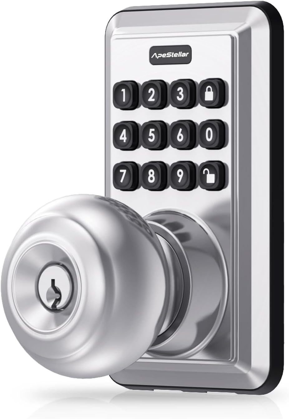 Keyless Entry Door Lock with Handle and Keypad for Security