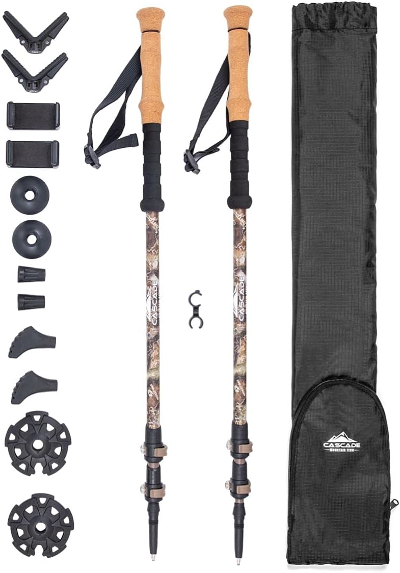 Lightweight Carbon Fiber Trekking Poles for Hiking and Walking