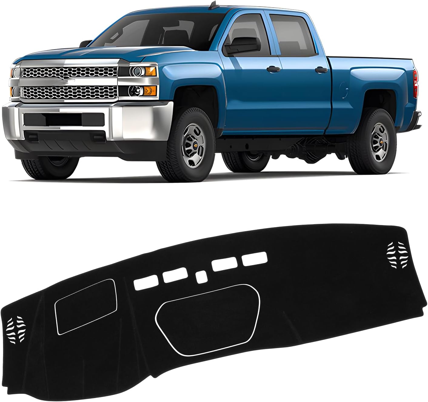 KUST Dash Cover for 2019-2025 Chevy Silverado and GMC Sierra