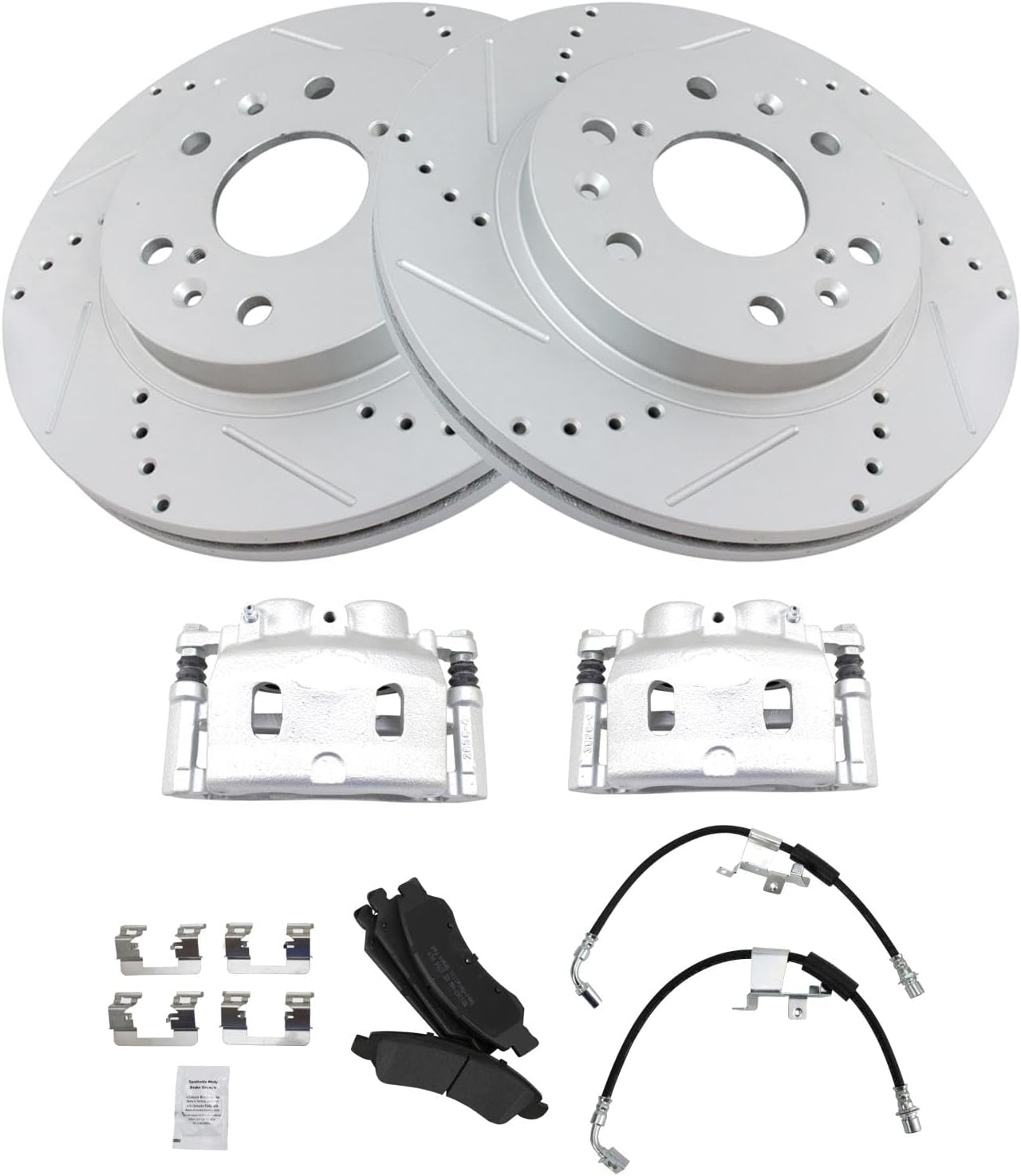 Premium G-Coated Brake Pad & Rotor Kit for Cadillac & GMC