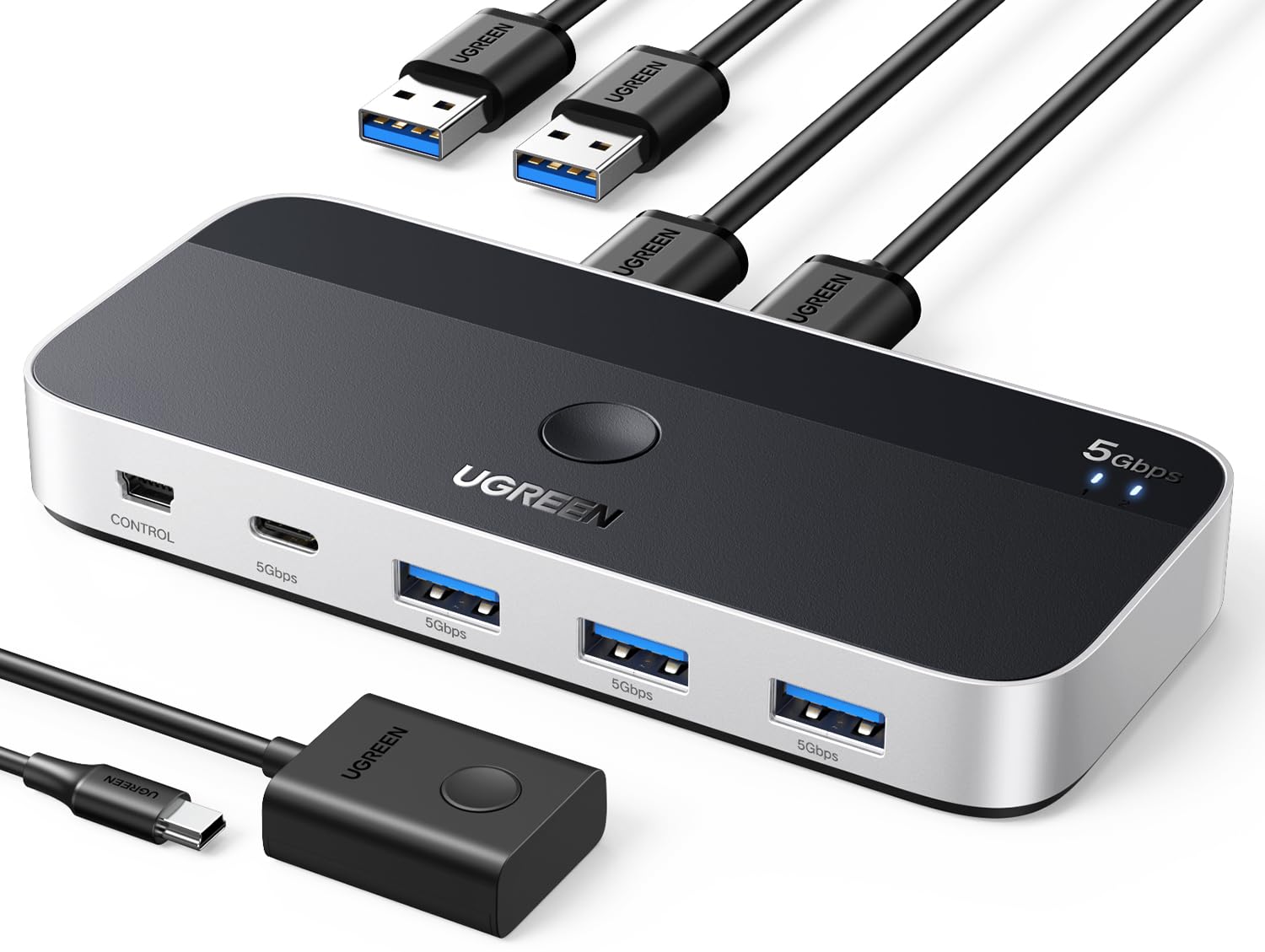 UGREEN USB 3.0 Switch for 2 Computers Sharing Devices Effortlessly