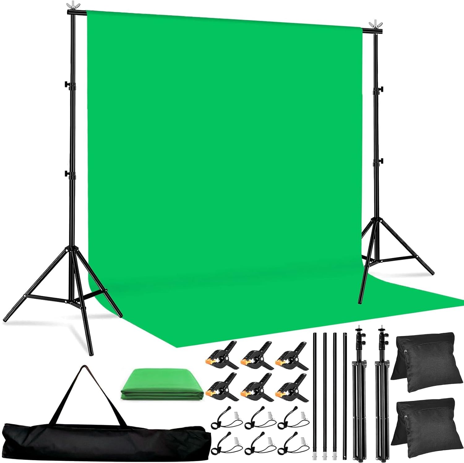 Green Screen Backdrop Kit for Photography and Events Setup