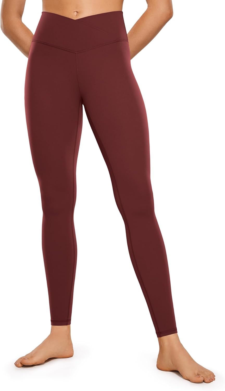 CRZ YOGA Womens Butterluxe Crossover High Waist Leggings