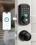 Keyless Entry Door Lock with Handle Set - Fast Fingerprint Access