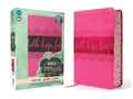 NIV Bible for Teen Girls in Pink Leathersoft with Printed Edges