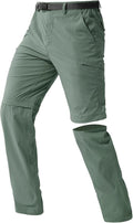 Men's Outdoor Convertible Hiking Pants with Belt - Quick Dry Nylon