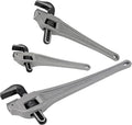 Aluminum Offset Pipe Wrench Set - Lightweight Heavy Duty Plumbing