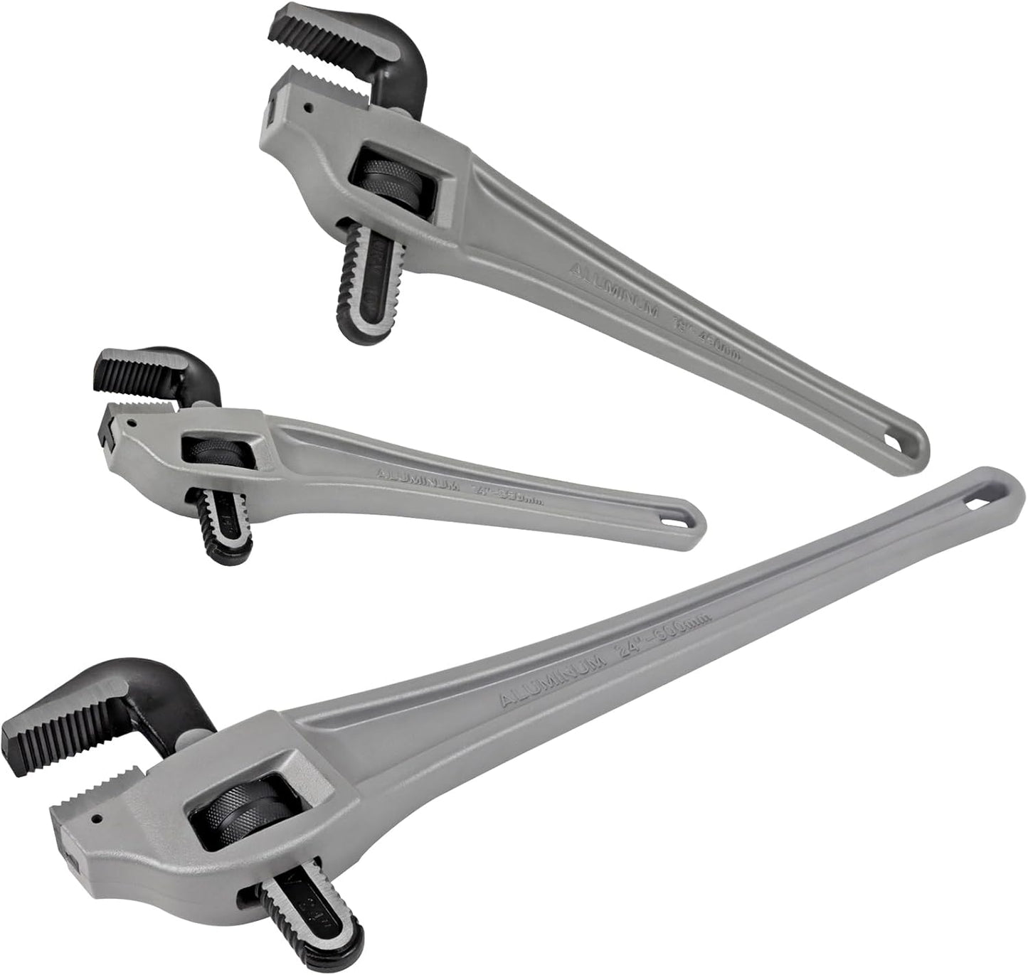 Aluminum Offset Pipe Wrench Set for Heavy Duty Plumbing Tasks