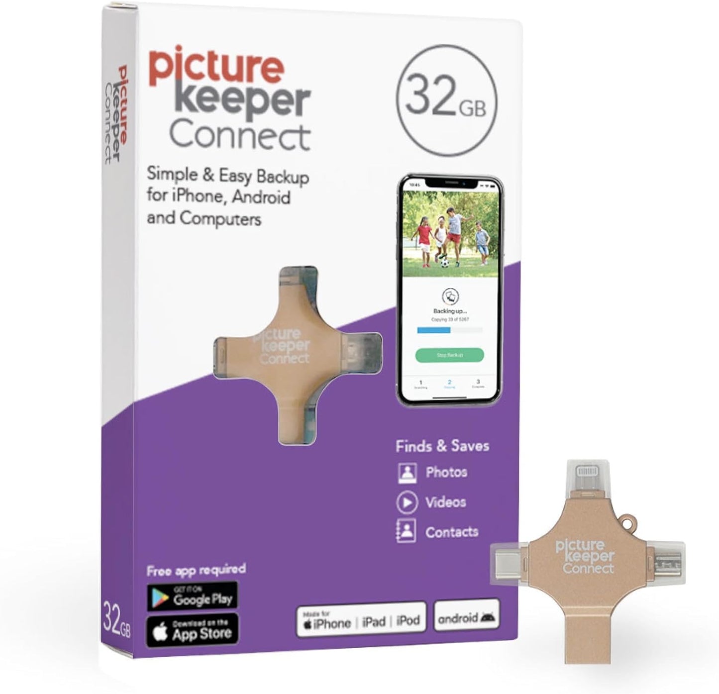 Picture Keeper Connect 32GB USB Stick for Photos and Videos