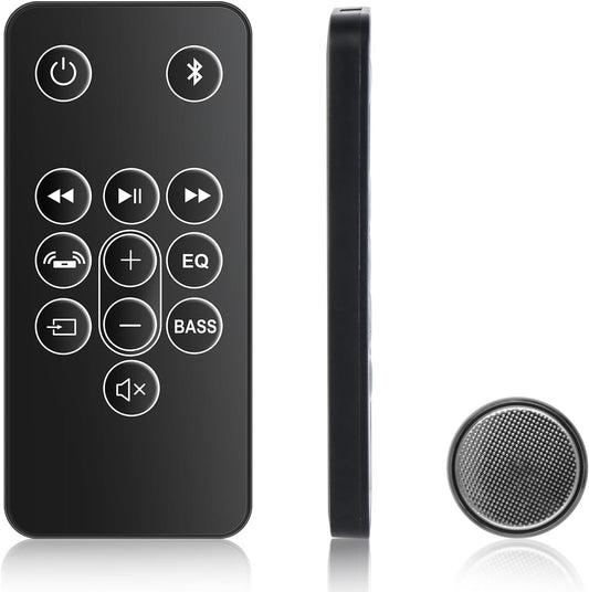 Effortless Control: Black Bluetooth Remote for  Fire TV Soundbar