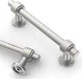 3.75 in Brushed Satin Nickel Cabinet Handles 10 Pack - Durable Pulls