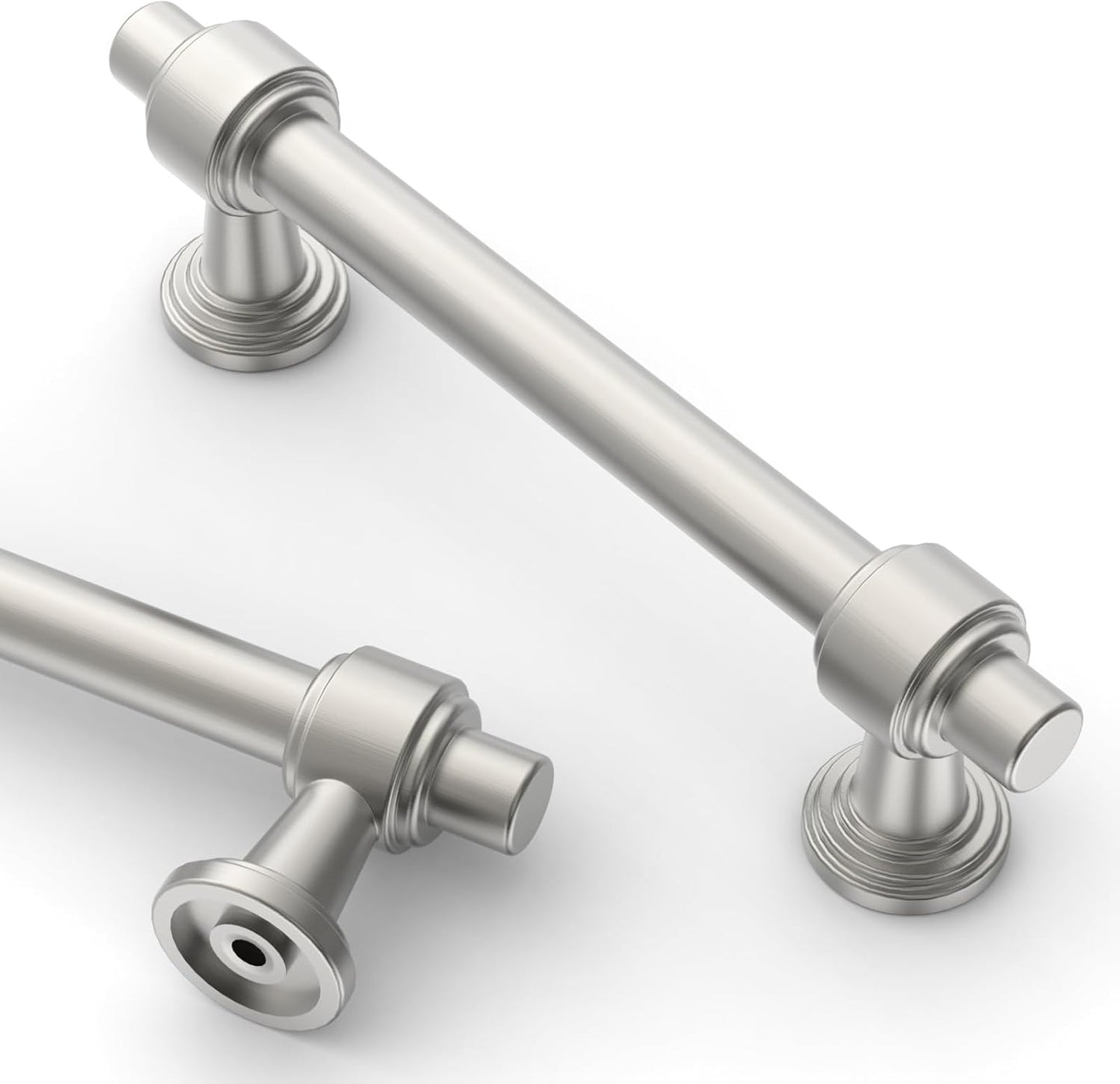 10 Pack 3.75 Inch Brushed Satin Nickel Cabinet Handles for Home