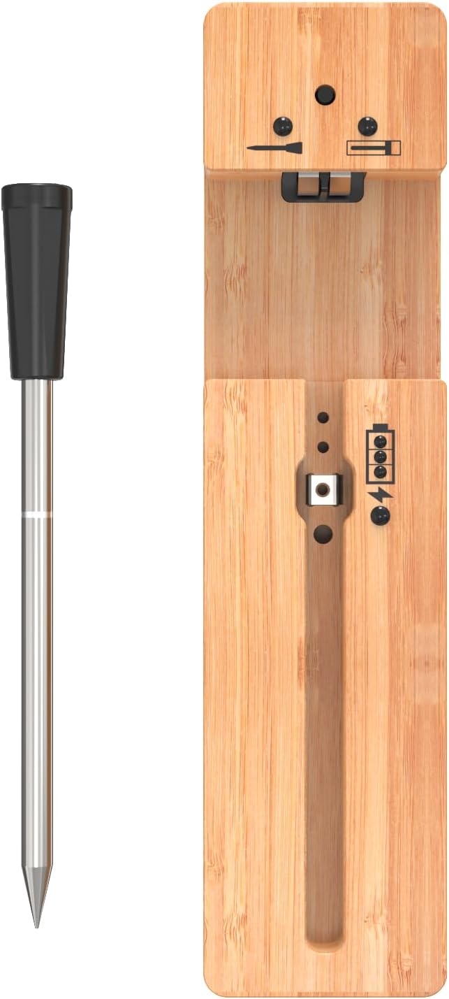 Rechargeable Wireless Meat Thermometer: App Control