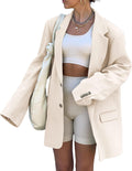 Women Casual Elegant Long Sleeve Oversized Lapel Blazer - Versatile