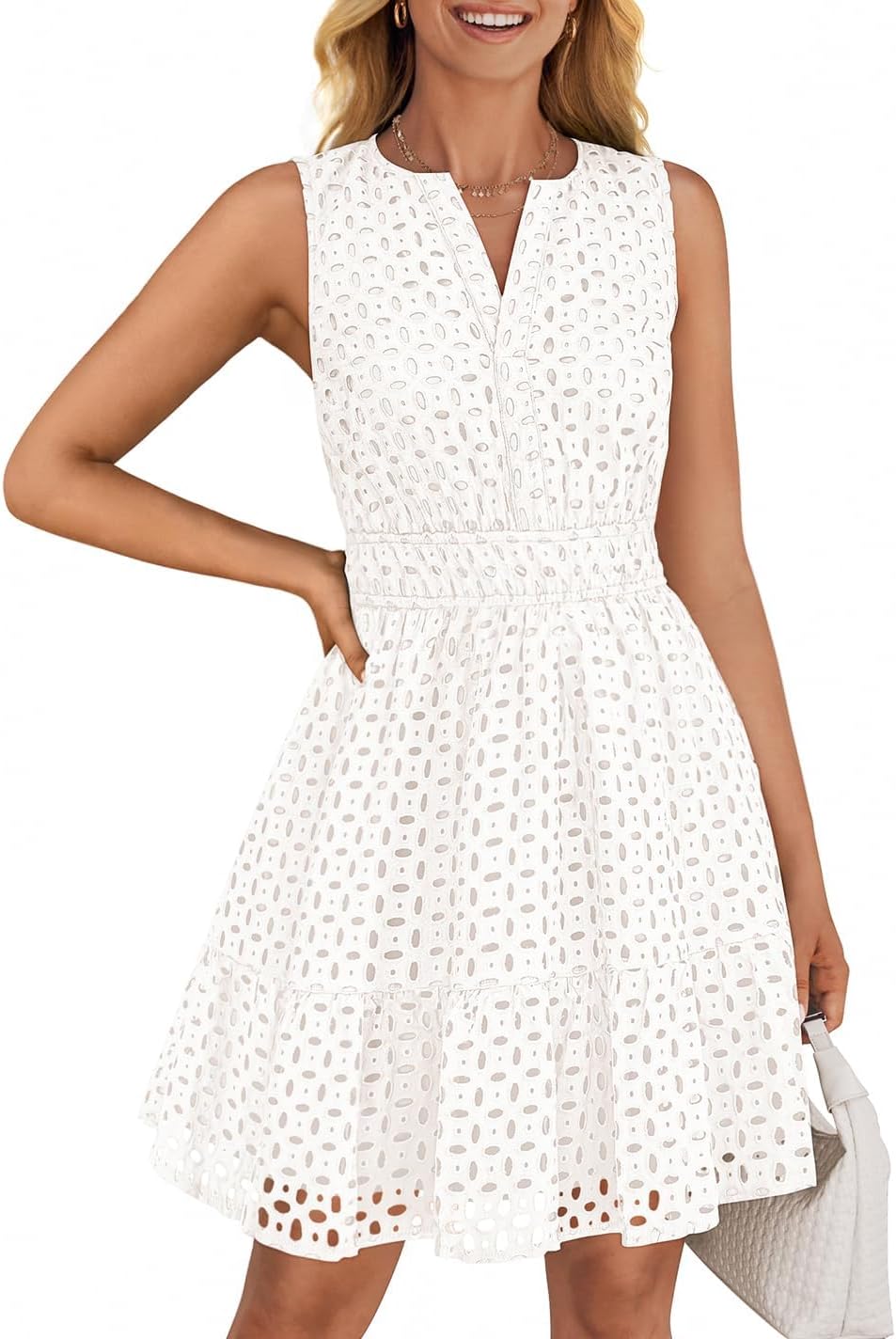 ZESICA Women's Summer Sleeveless Mini Dress for Every Occasion
