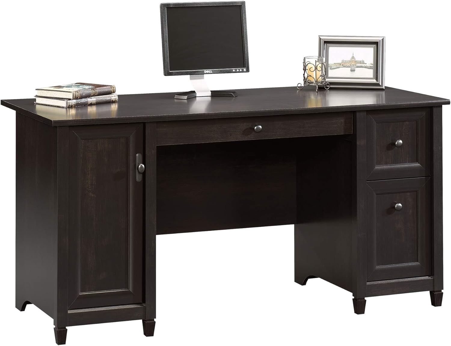 Sauder Edge Water Computer Desk - Stylish & Spacious Storage
