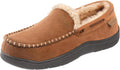 Men's Moccasin Slippers for Men - Memory Foam Indoor Outdoor Loafers