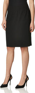 Calvin Klein Women's Classic Fit Straight Lux Suit Skirt (Regular