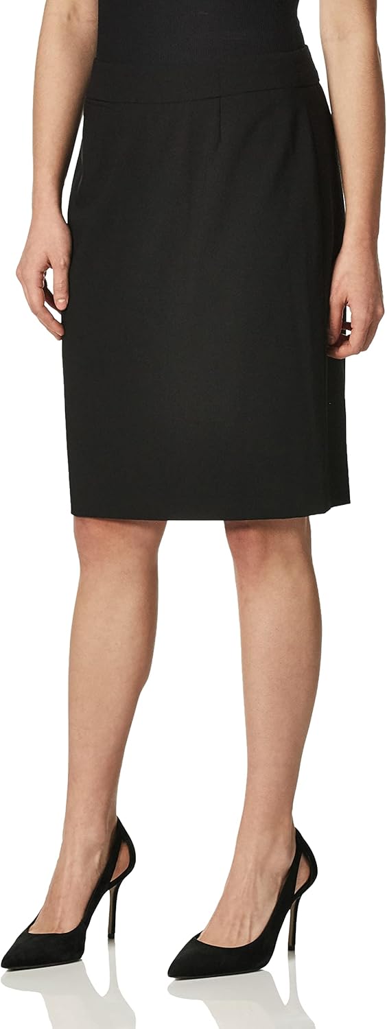 Calvin Klein Women's Classic Fit Straight Lux Suit Skirt Review