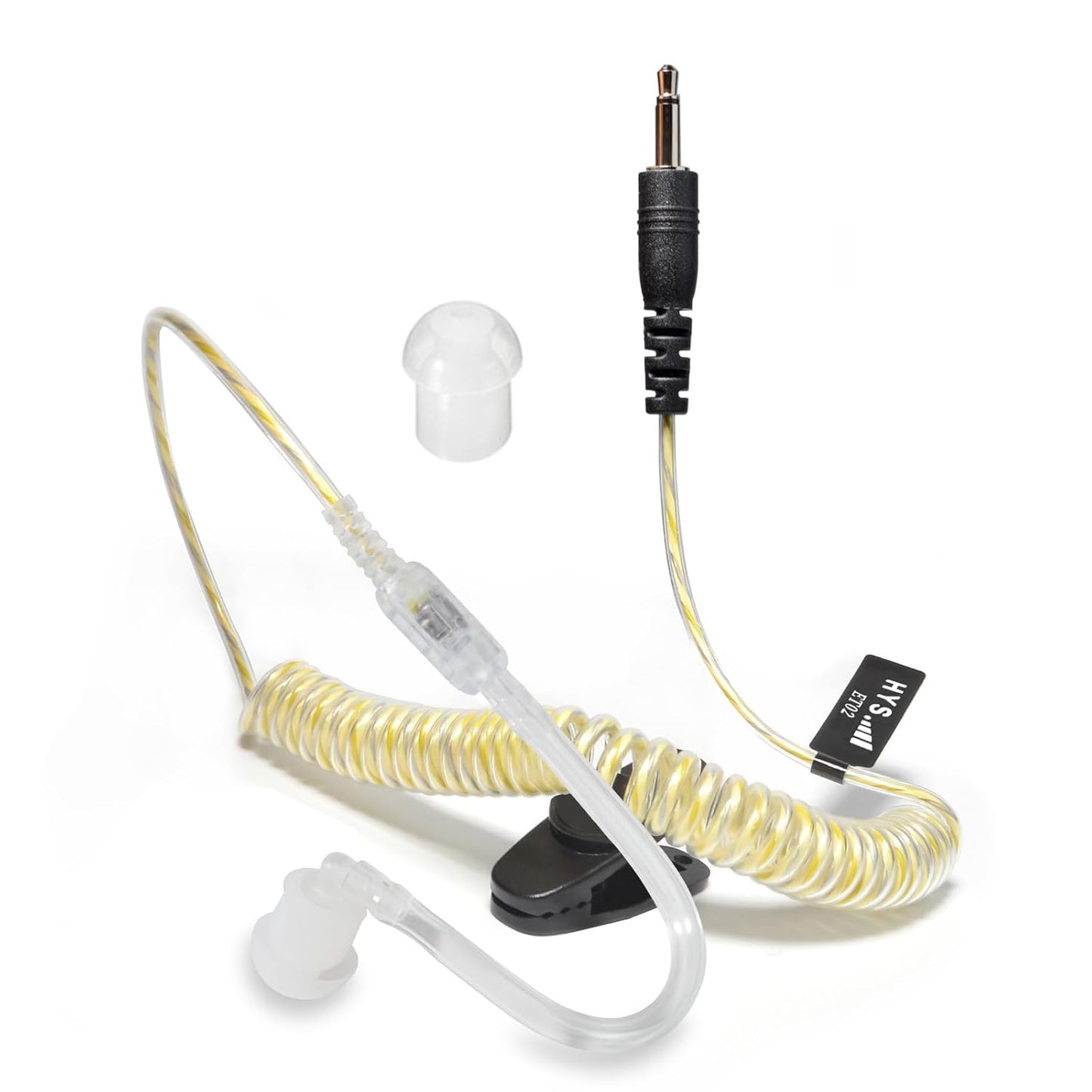Clear Acoustic Wired Earpiece for Ham Radios - HYS