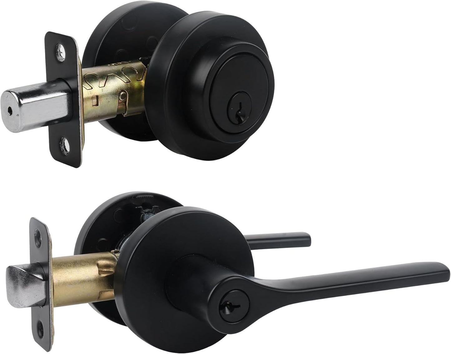 Exterior Door Lock Set with Deadbolt for Security and Style