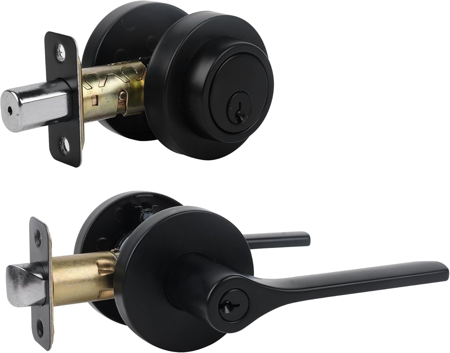 Exterior Door Lock Set with Deadbolt for Security and Style