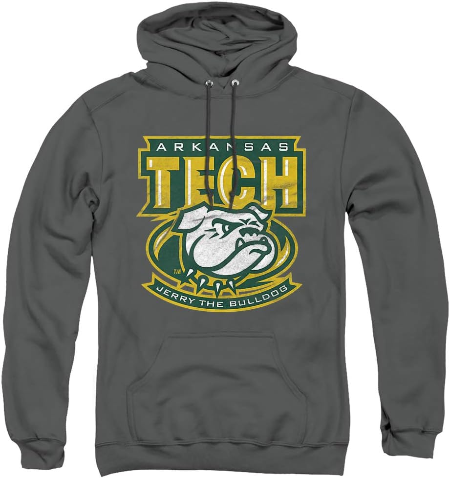 Official Collegiate Distressed Logo Hoodie for Everyday Wear